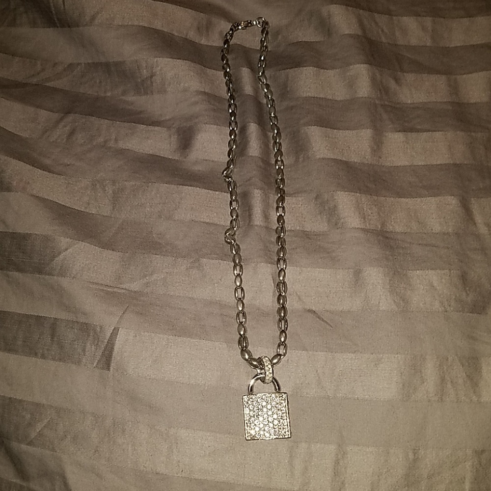 Swarovski Crystal Lock Necklace